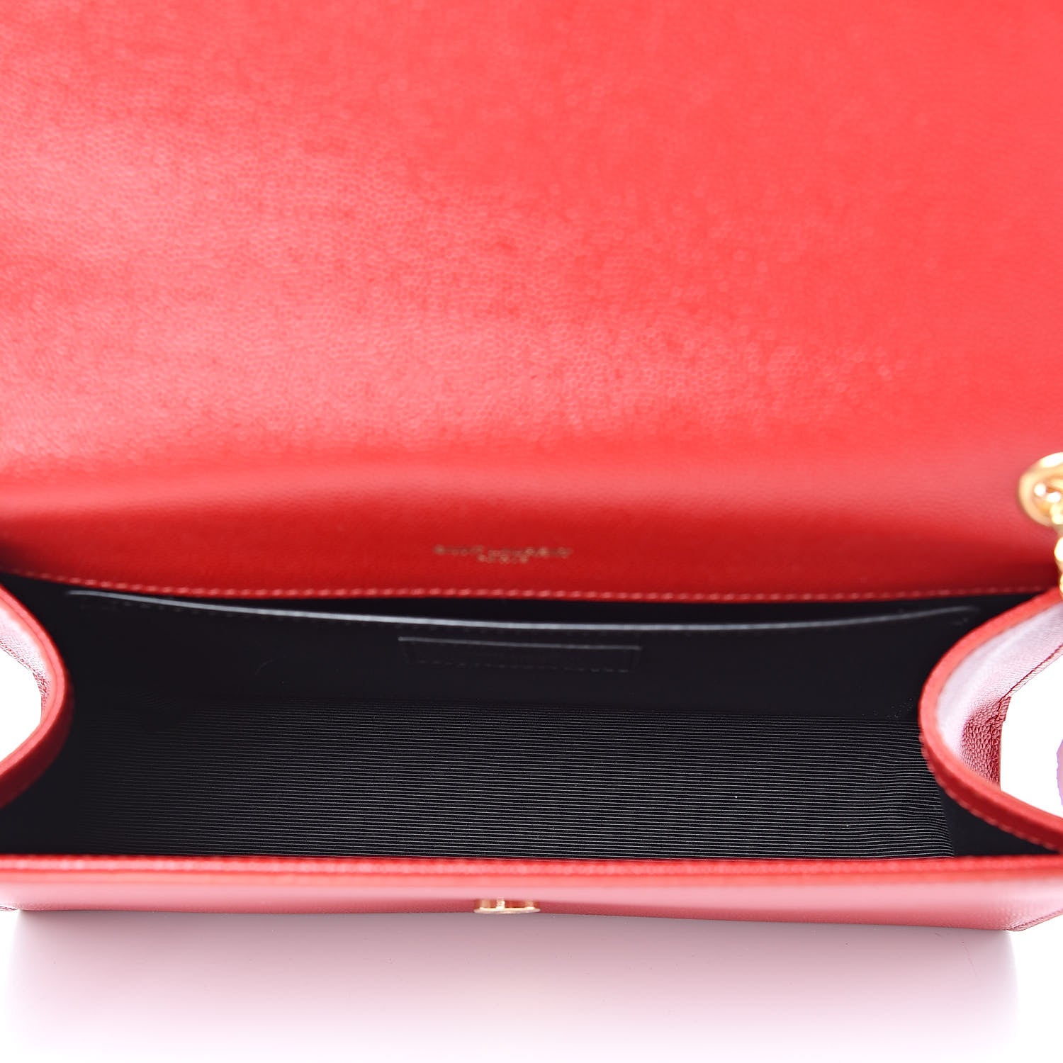 Saint Laurent Grain De Poudre Medium Monogram Kate Satchel Bandana Red 5 of 9