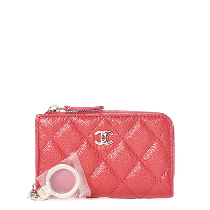Chanel Caviar Quilted Key Holder Case Red 1 of 8