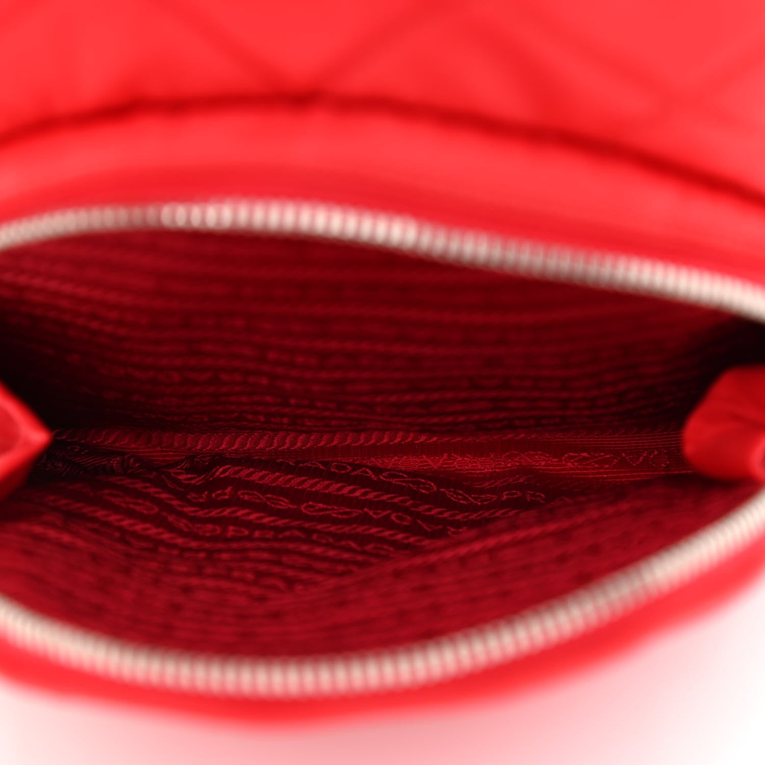 Prada Nylon Tessuto Impuntu Quilted Backpack Rosso 6 of 12