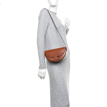 Celine Smooth Calfskin Triomphe Besace Bag Tan 3 of 11