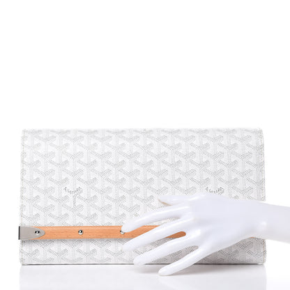 Goyard Goyardine Monte Carlo Bois Clutch White 2 of 10