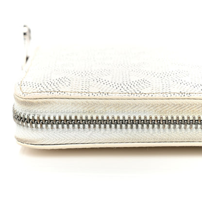 Goyard Goyardine Matignon Zip Around GM Wallet White 26 of 29