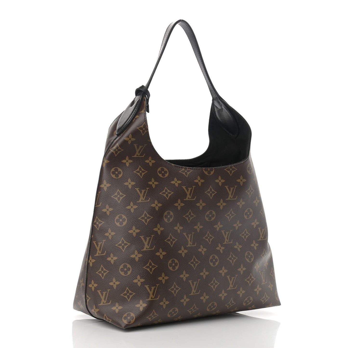 Monogram Flower Hobo Black