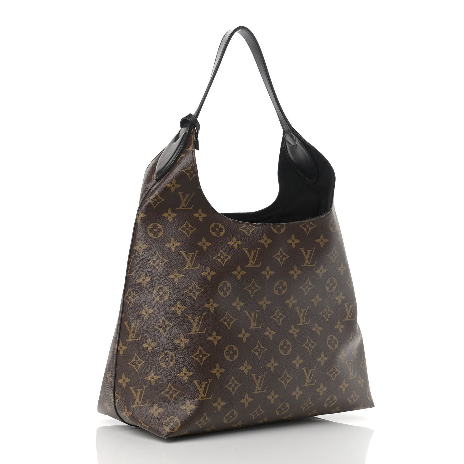 Louis Vuitton Monogram Flower Hobo Black 3 of 11