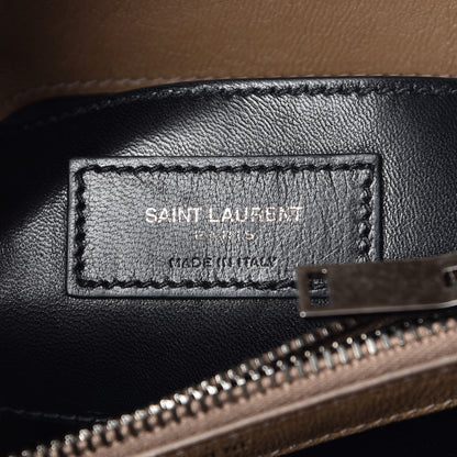Saint Laurent Sheepskin Matelasse Chevron Monogram Medium College Bag Fard 8 of 12