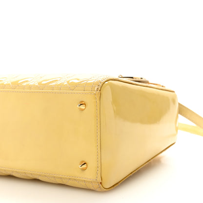 Christian Dior Patent Cannage Medium Lady Dior Beige 10 of 11