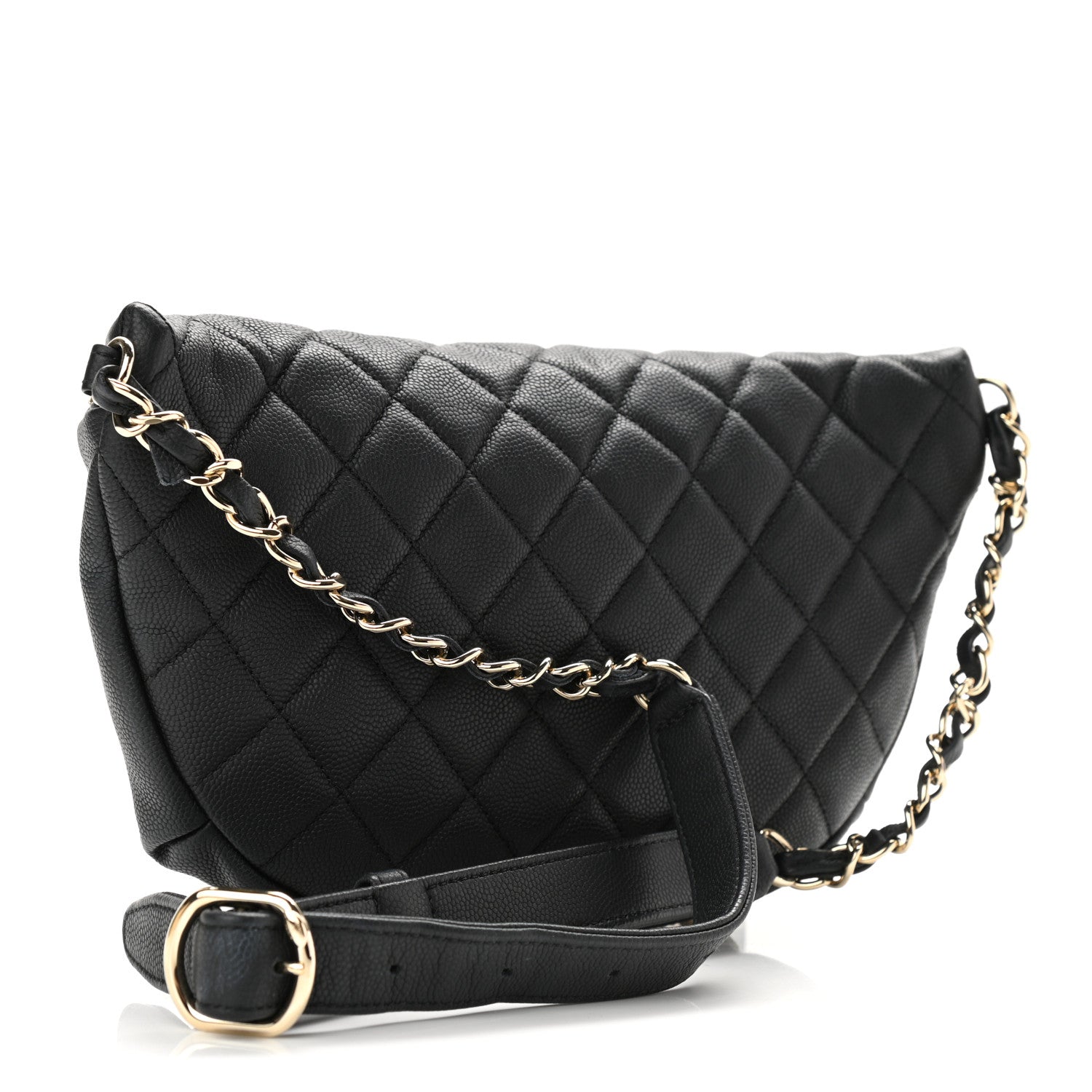 Chanel Caviar Quilted Business Affinity Waist Belt Bag Black 3 of 11