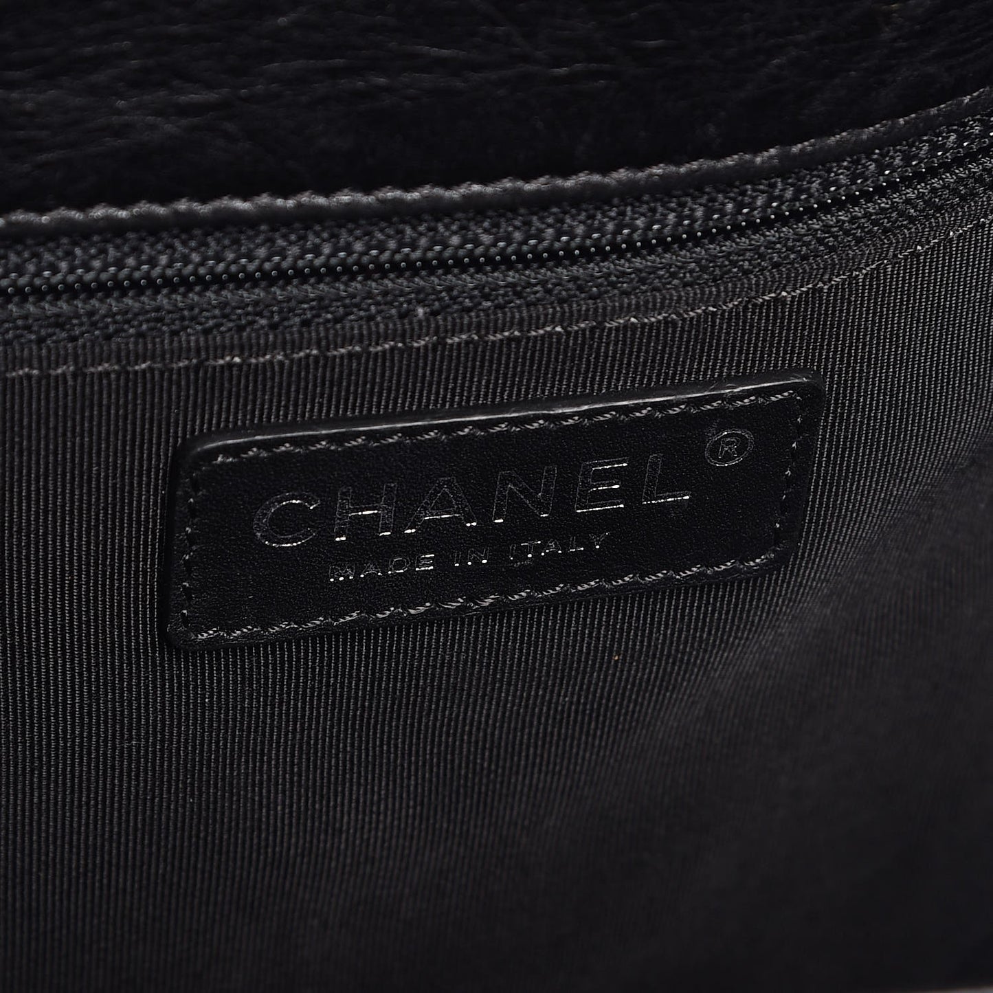 Aged Calfskin Quilted Large Casual Rock Backpack Black
