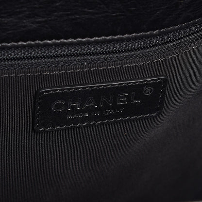 Chanel Aged Calfskin Quilted Large Casual Rock Backpack Black 6 of 14