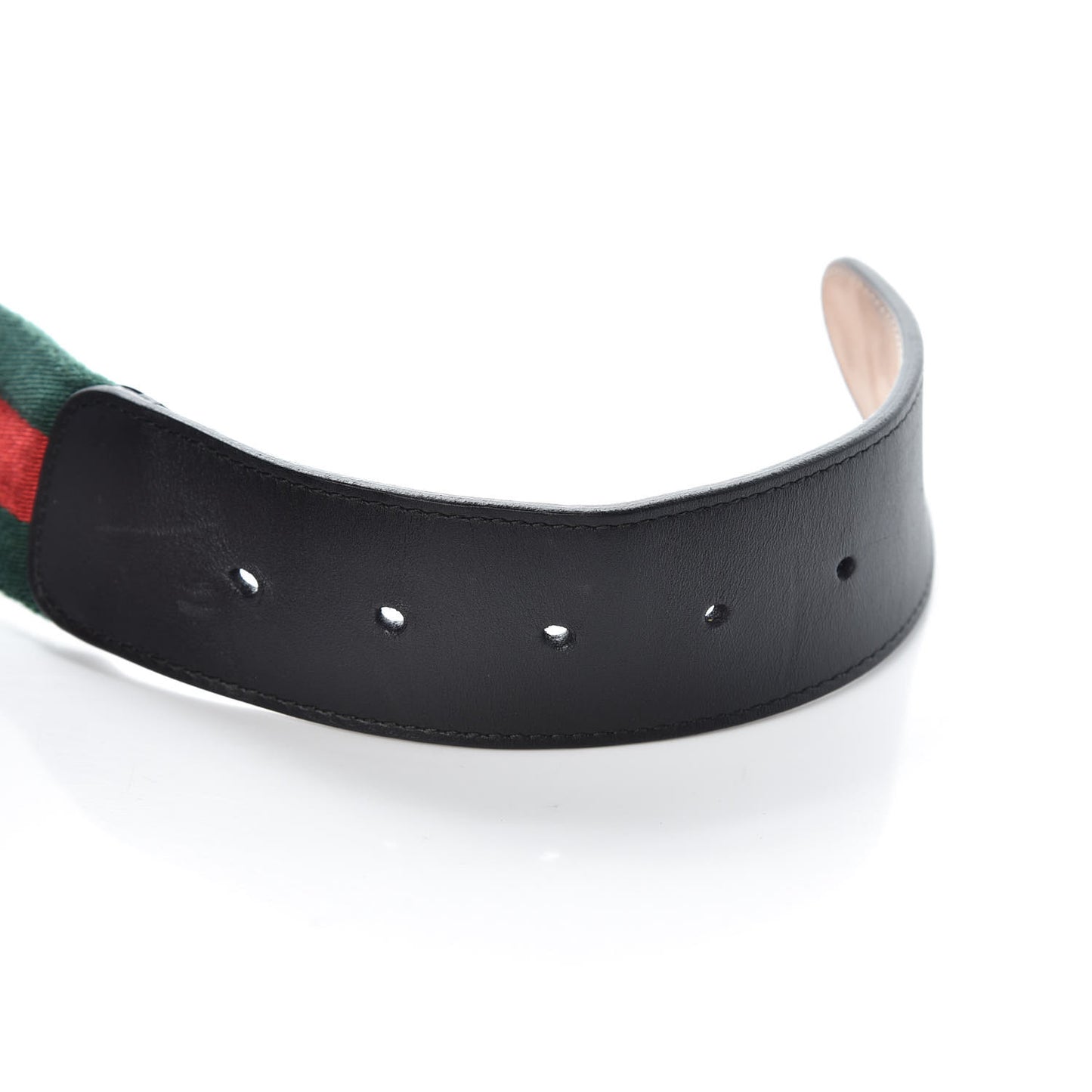 Calfskin Web Interlocking G Belt 120 48 Dark Brown