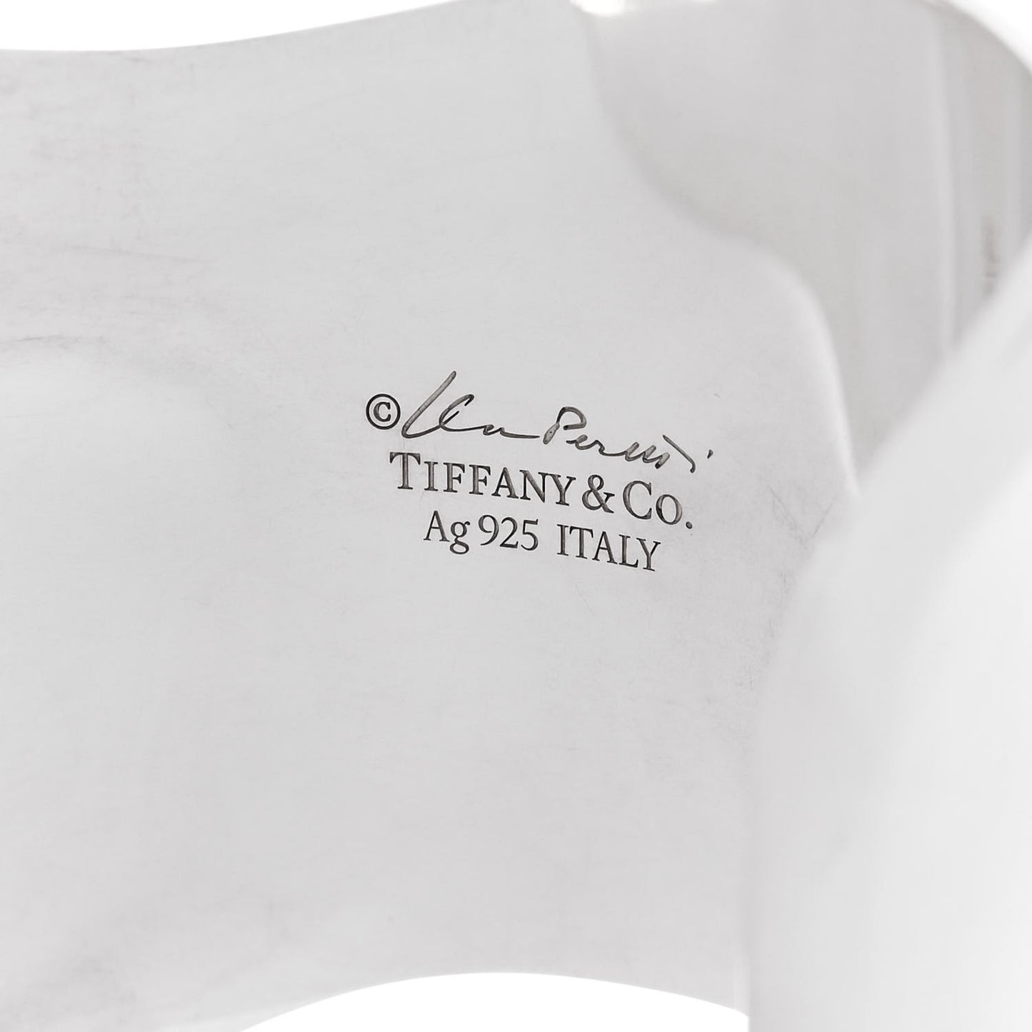 Sterling Silver Medium Elsa Peretti Left Wrist Bone Cuff Bracelet