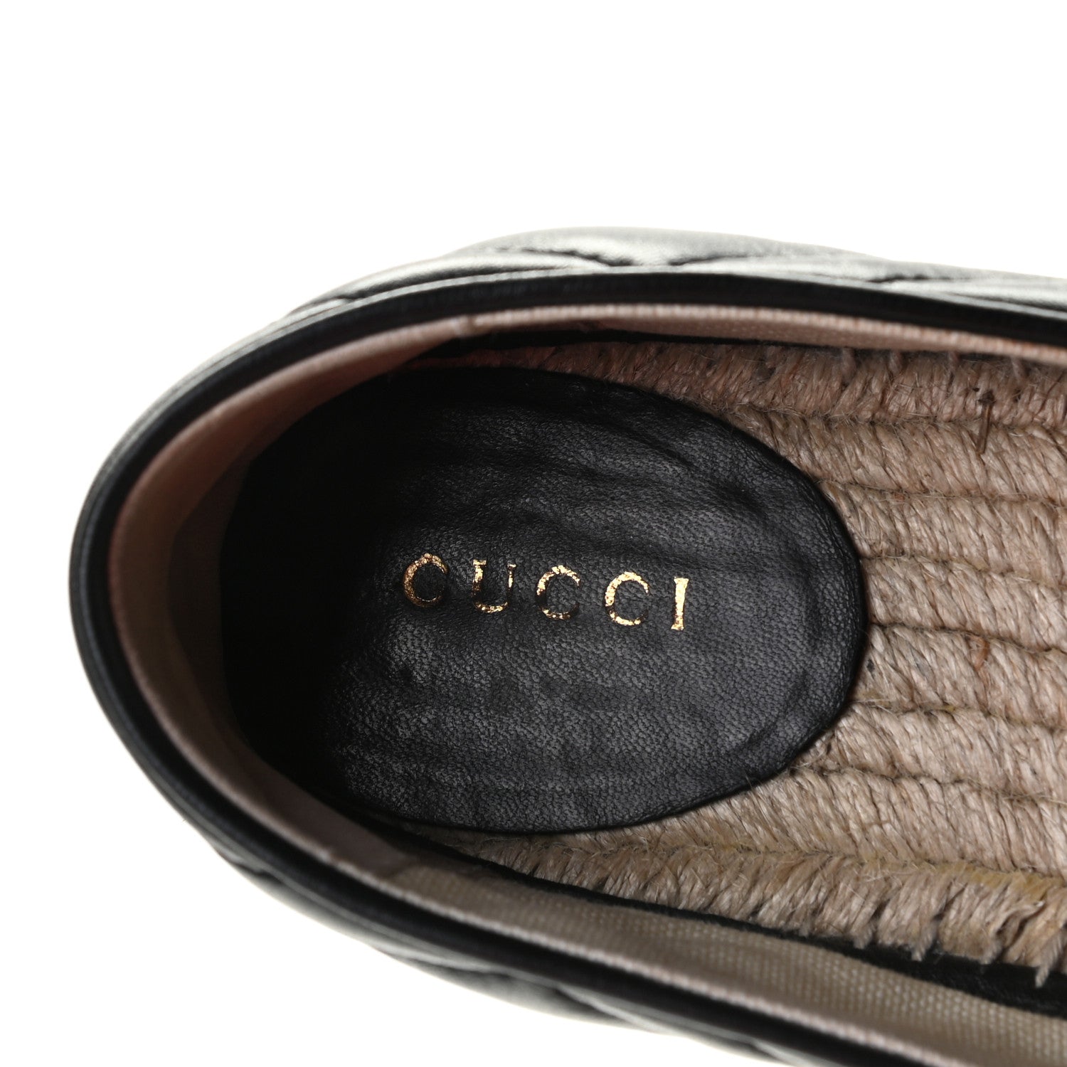 Gucci Nappa Matelasse GG Marmont Espadrilles 38 Black 7 of 11