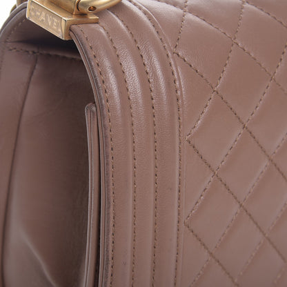 Chanel Calfskin Quilted Medium Boy Flap Camel 9 of 14