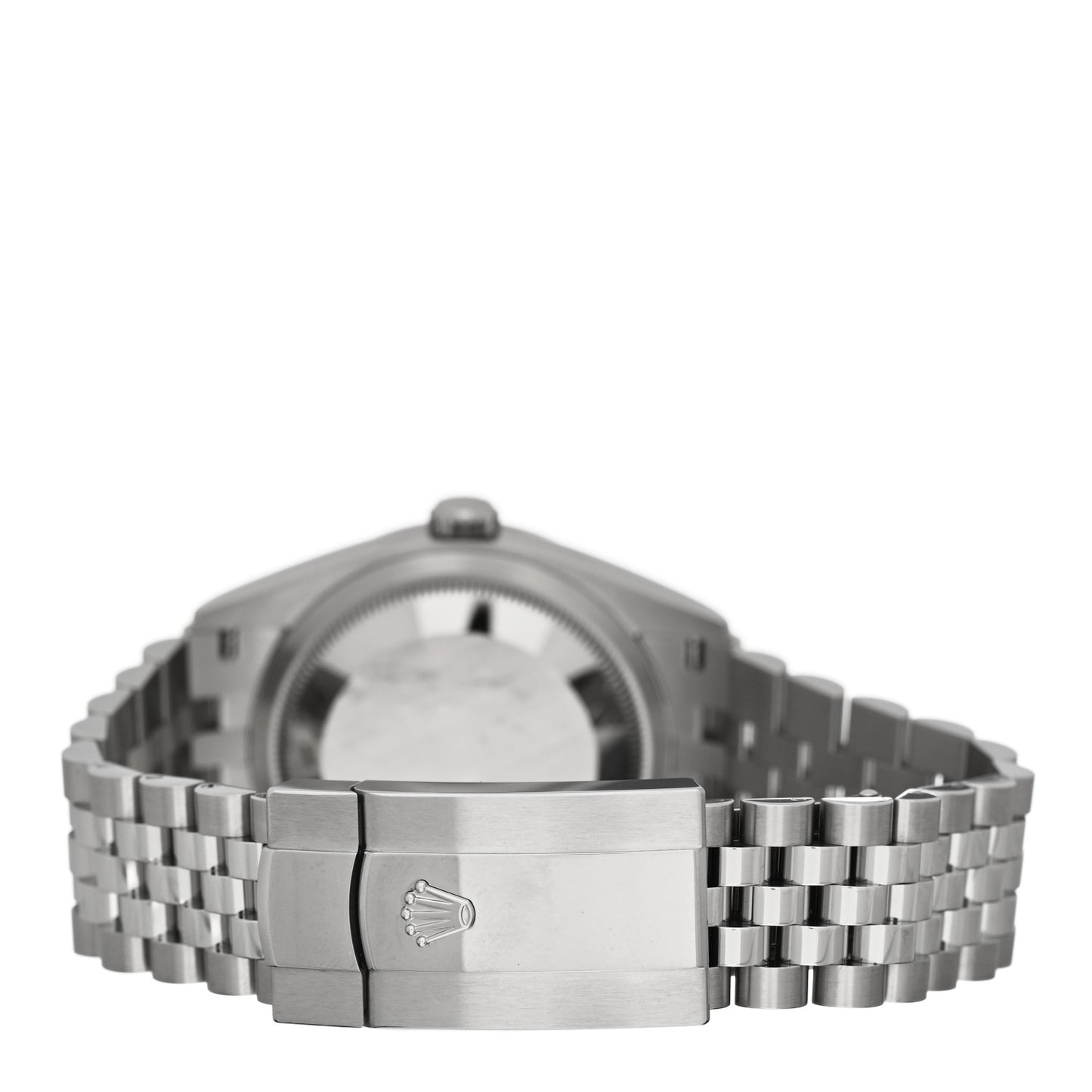 Stainless Steel 18K White Gold 36mm Oyster Perpetual Datejust Watch Blue Fluted 126234