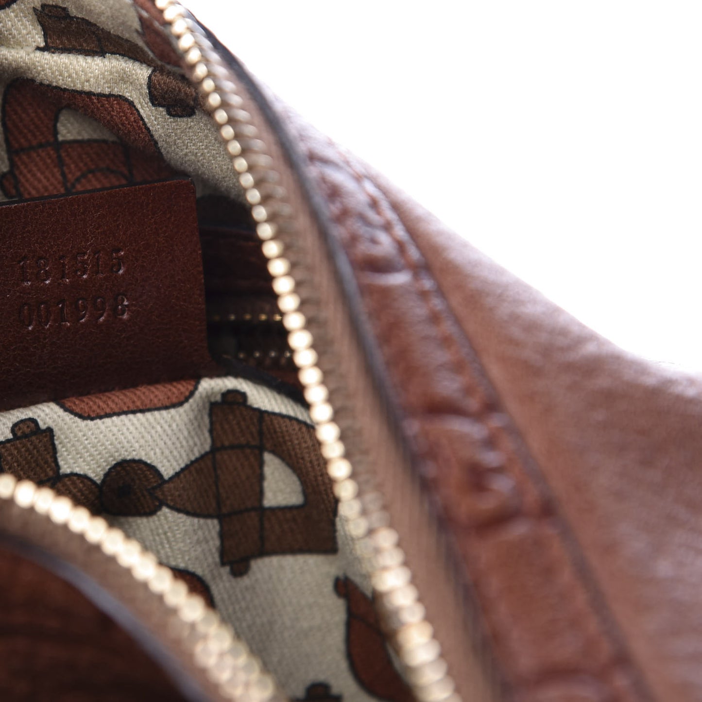 Pebbled Calfskin Guccissima Trim Medium Signoria Hobo Brown