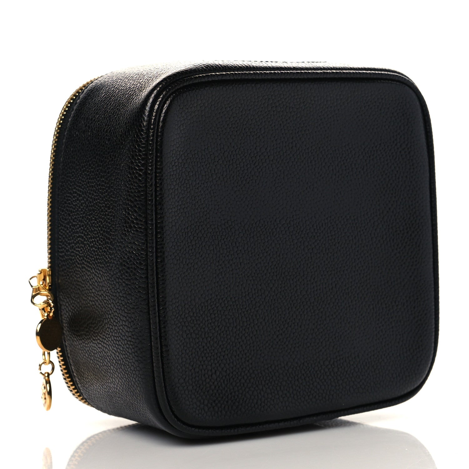 Chanel Caviar CC Vanity Cosmetic Case Black 4 of 7