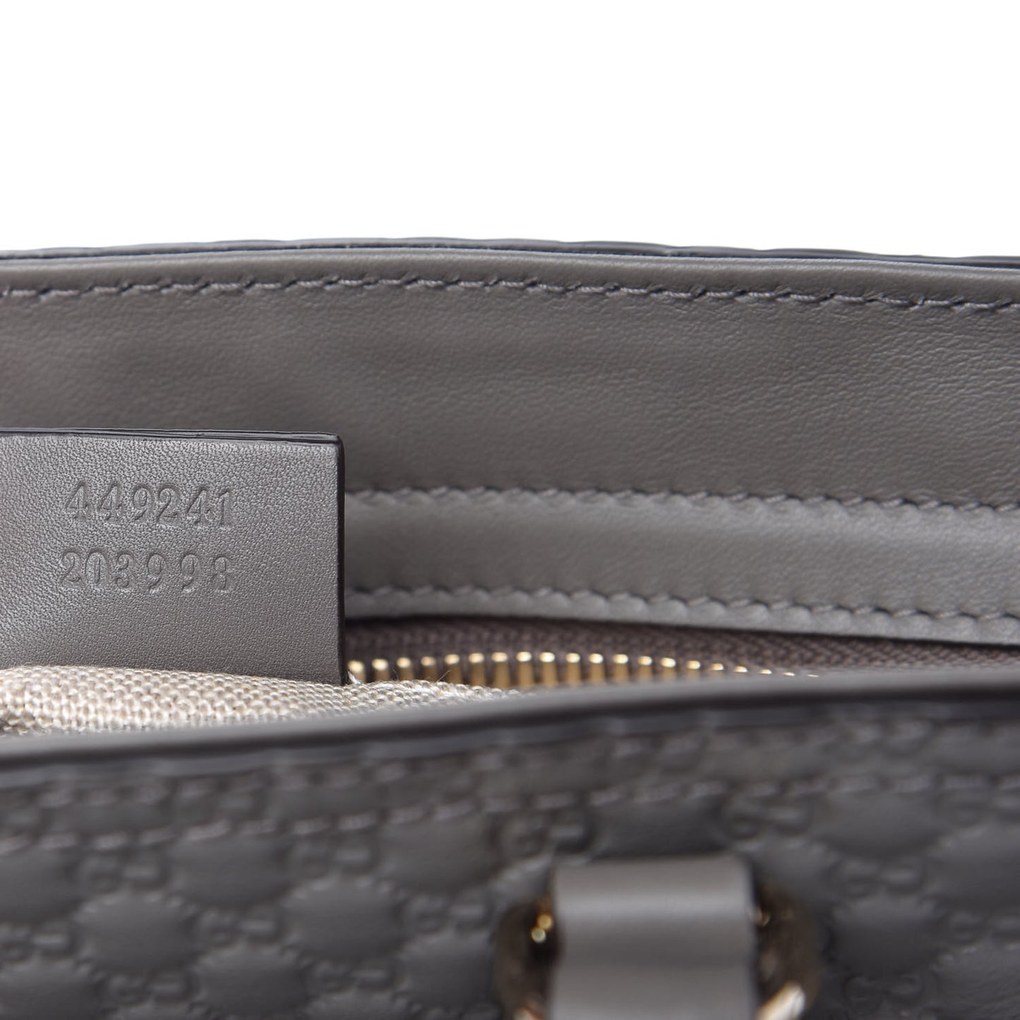 Microguccissima Small Bree Tote Graphite