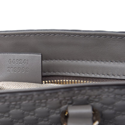Gucci Microguccissima Small Bree Tote Graphite 9 of 10