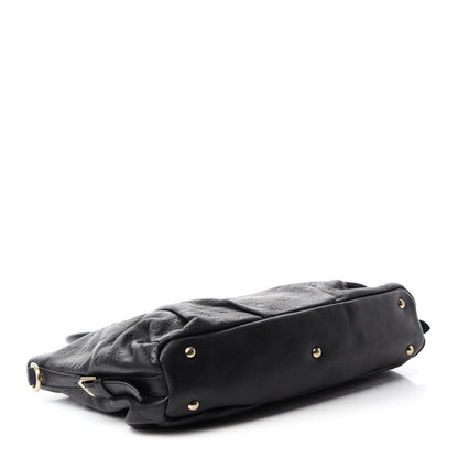 MCM Calfskin Ottomar Monogram Tote Black 4 of 14