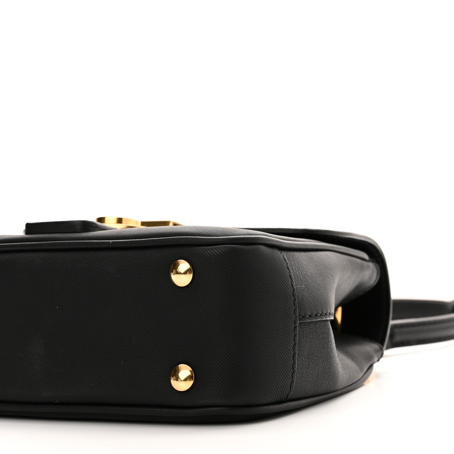 Trench Calfskin Small DK88 Top Handle Bag Black
