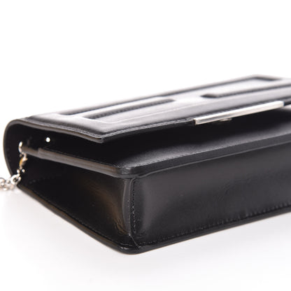 Fendi Vitello Flamingo Tube Wallet on Chain Black 5 of 10