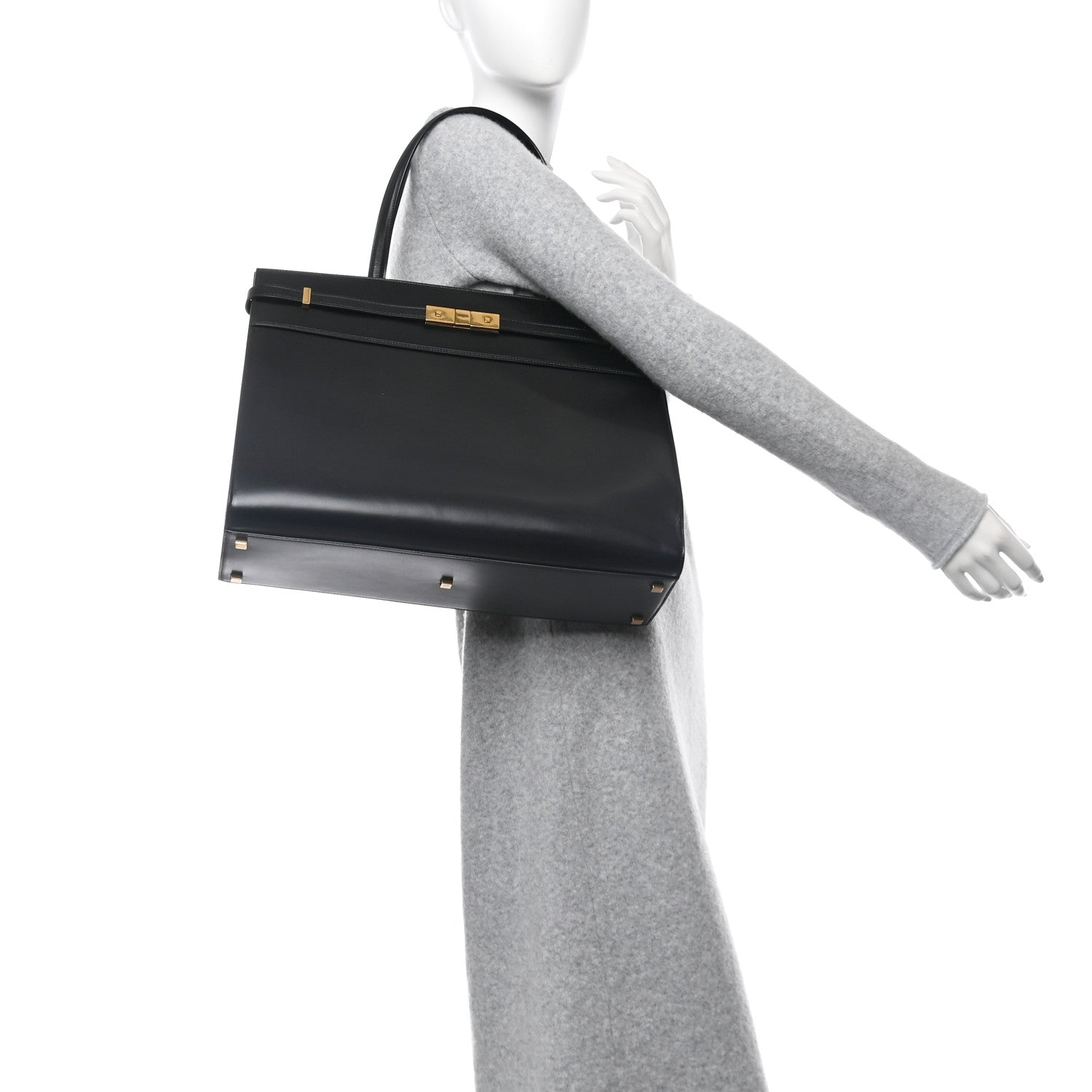 Saint Laurent Calfskin Medium Manhattan Shopper Tote Black 2 of 10