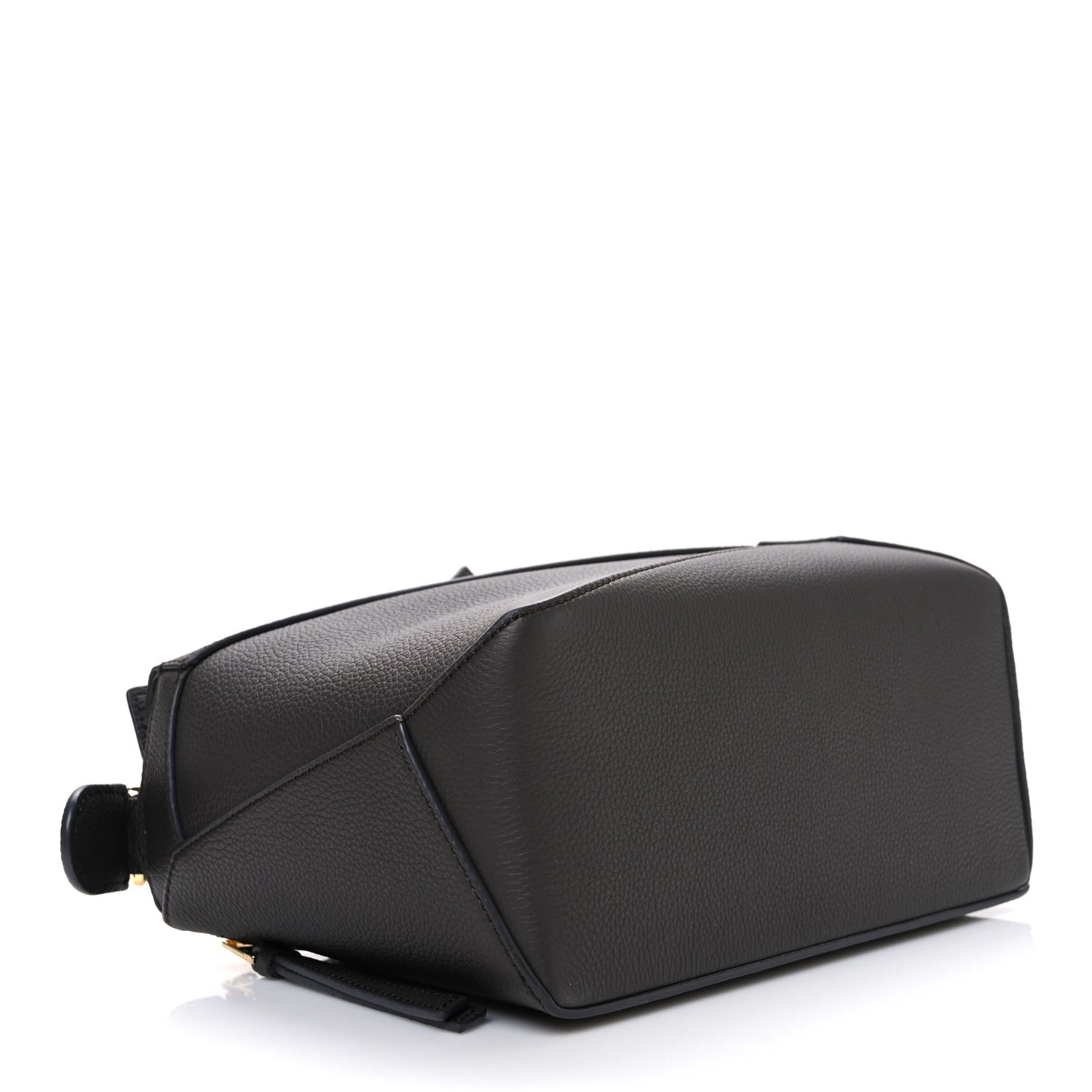 Soft Grained Calfskin Puzzle Edge Bag Dark Grey