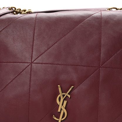 Saint Laurent Lambskin Matelasse Monogram Large Jamie 4.3 New Dark Bordeaux 8 of 10
