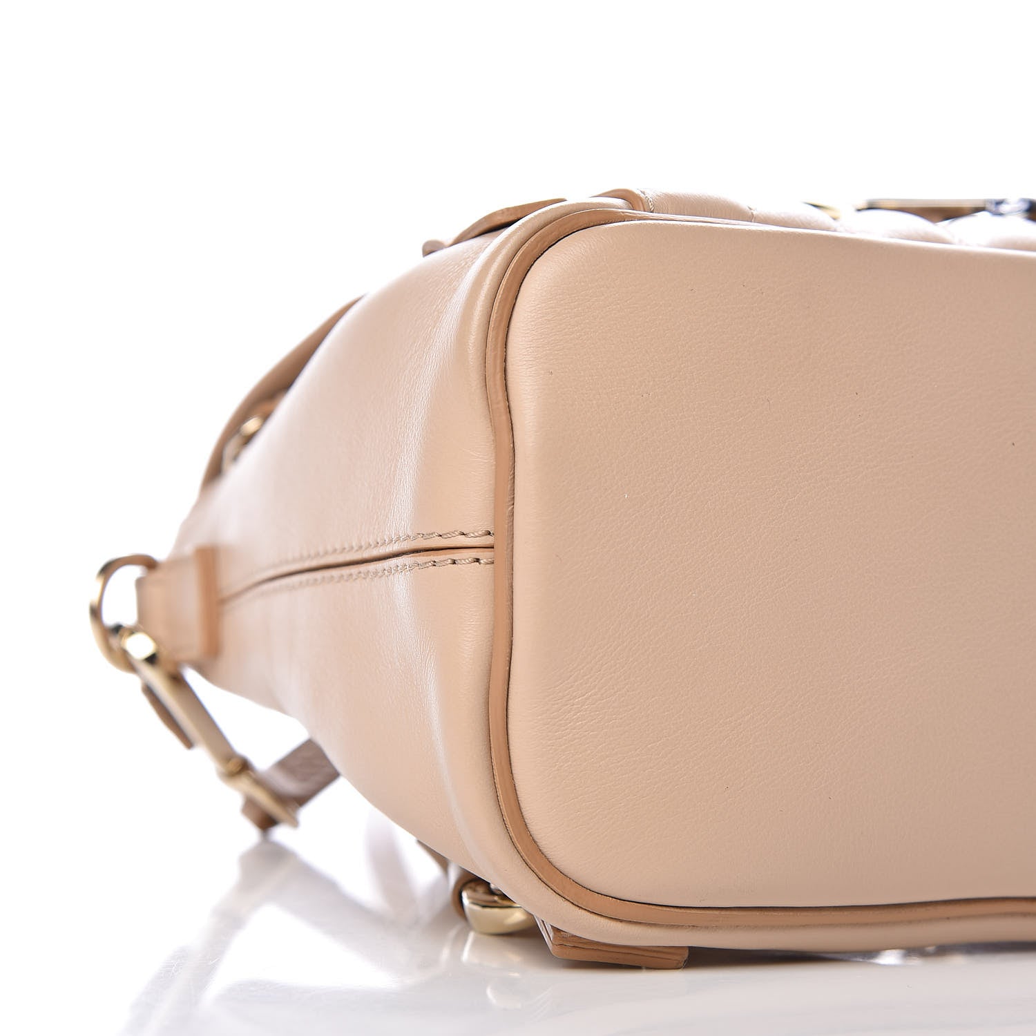 Chloe Calfskin Quilted Mini Faye Backpack Pearl Beige 5 of 10