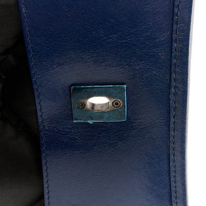 Chanel Calfskin Quilted Large Chesterfield Flap Navy 12 of 12