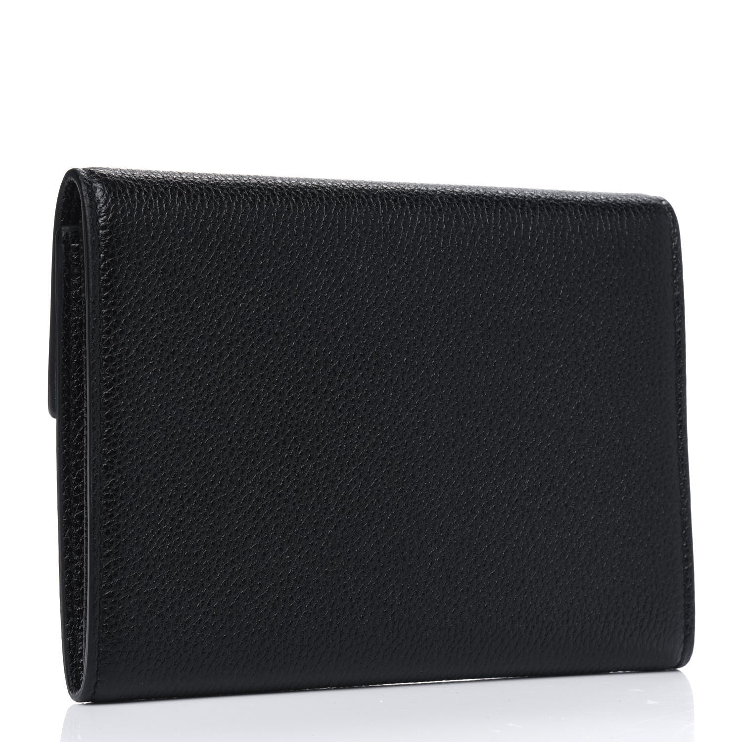 Gucci Grainy Calfskin Zumi Flap Card Case Black 2 of 4