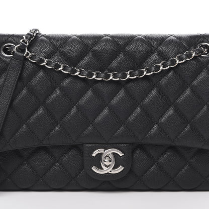 Chanel Caviar Quilted Jumbo Easy Flap Black 9 of 11