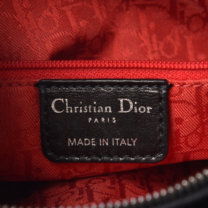 Christian Dior Lambskin Cannage Medium Lady Dior Black 6 of 9