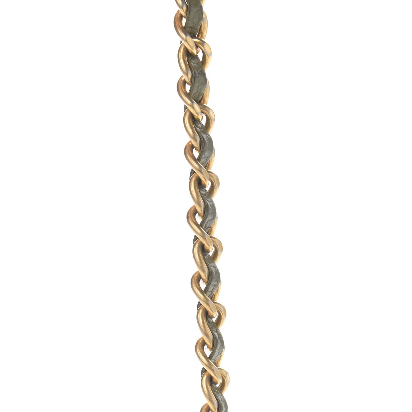 Caviar Quilted Small Boy Clutch With Chain Khaki