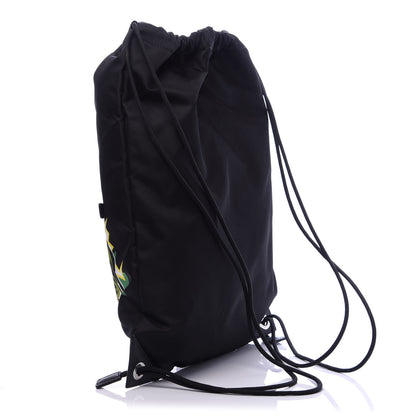 Prada X UNIVERSAL STUDIOS Tessuto Nylon Saffiano Frankenstein Drawstring Backpack Black 2 of 9