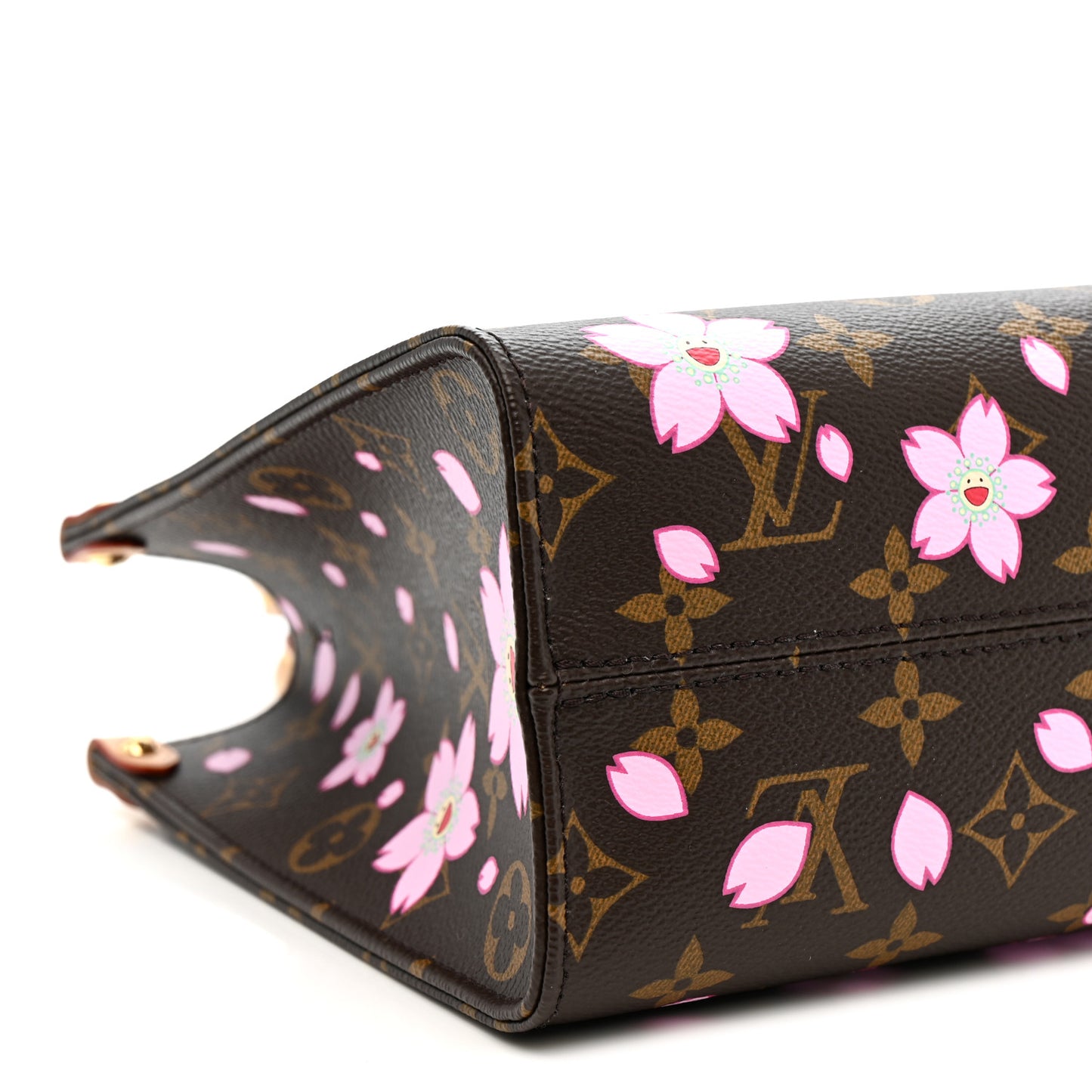 LV X TM Monogram Cherry Blossom Onthego PM Sakura Brown