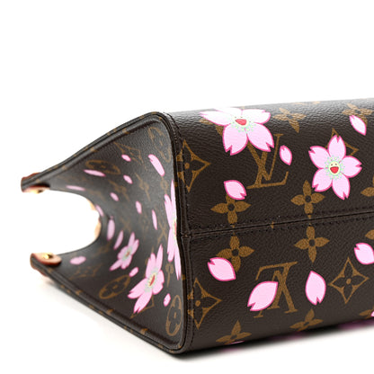 Louis Vuitton LV X TM Monogram Cherry Blossom Onthego PM Sakura Brown 8 of 10