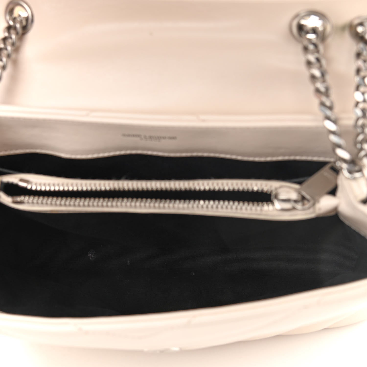 Saint Laurent Calfskin Y Quilted Monogram Small Loulou Chain Satchel Crema Soft 4 of 11