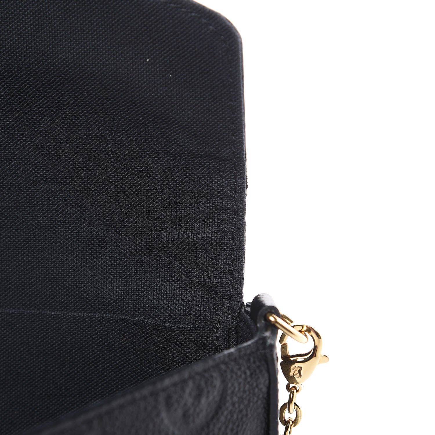 Louis Vuitton Empreinte Pochette Felicie Chain Wallet Black 11 of 12