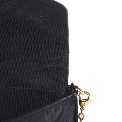 Louis Vuitton Empreinte Pochette Felicie Chain Wallet Black 11 of 12