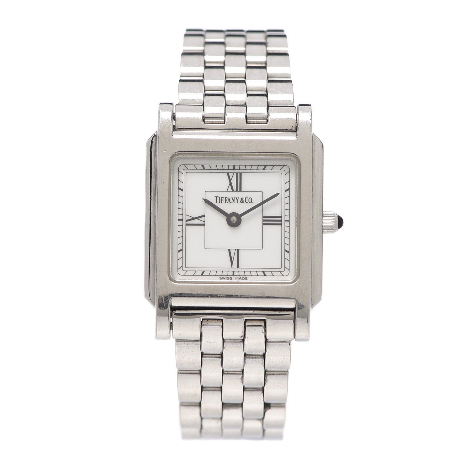 Tiffany Stainless Steel 24mm Classic Square Quartz Watch 1 of 6