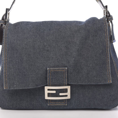 Fendi Denim Mama Baguette Blue 9 of 9