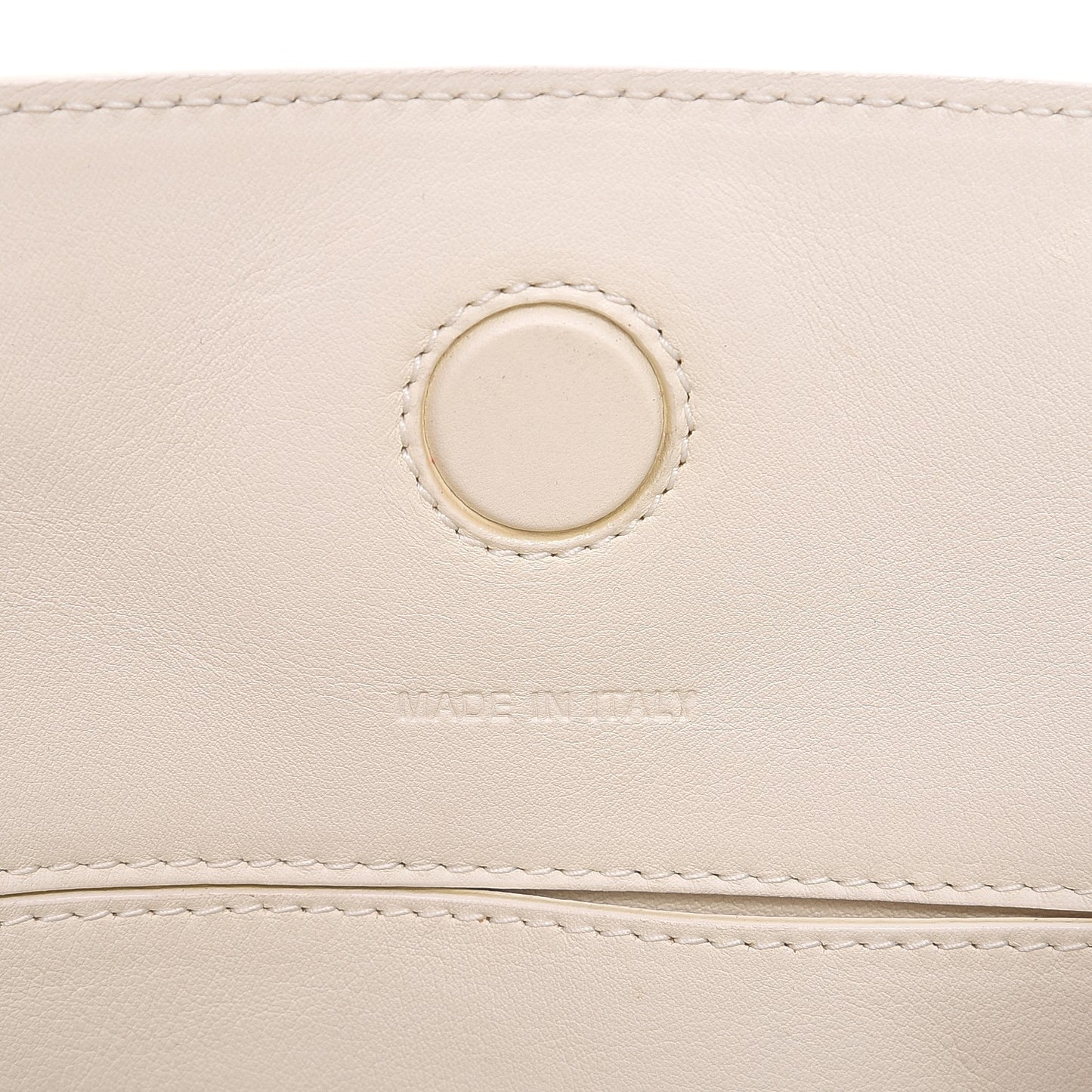 Calfskin Medium Bar Tote White