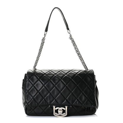 Chanel Lambskin Quilted Single Flap Black 1 of 9