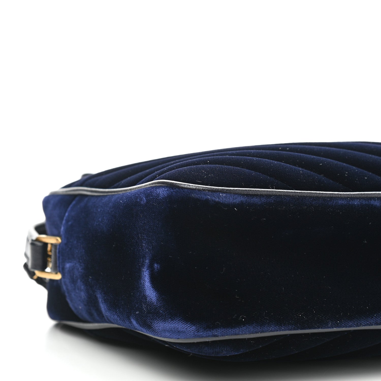 Saint Laurent Velvet Matelasse Monogram Lou Camera Bag Navy 9 of 10