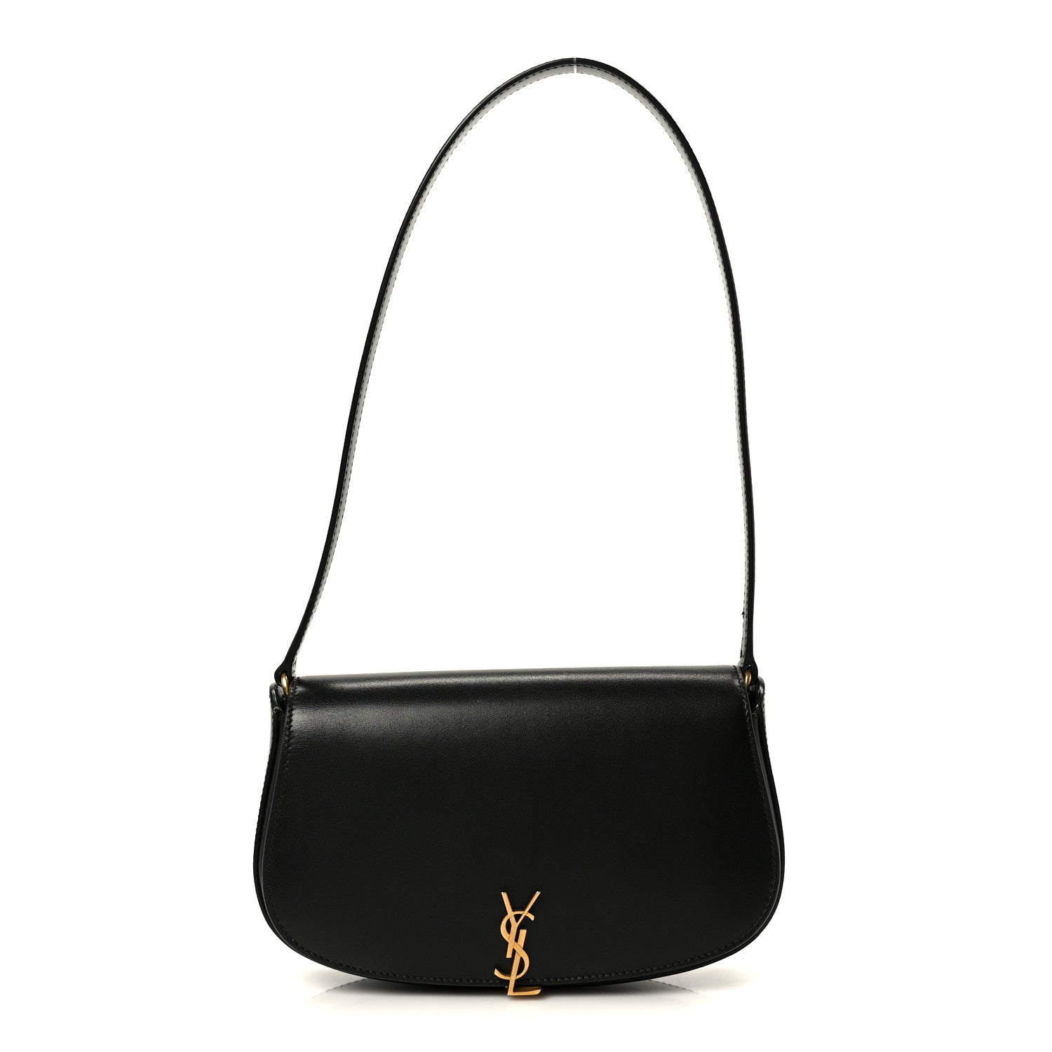 Saint Laurent Box Calfskin Mini Voltaire Shoulder Bag Black 1 of 11