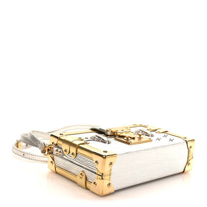 Louis Vuitton Metallic Epi Petite Malle Silver 4 of 9