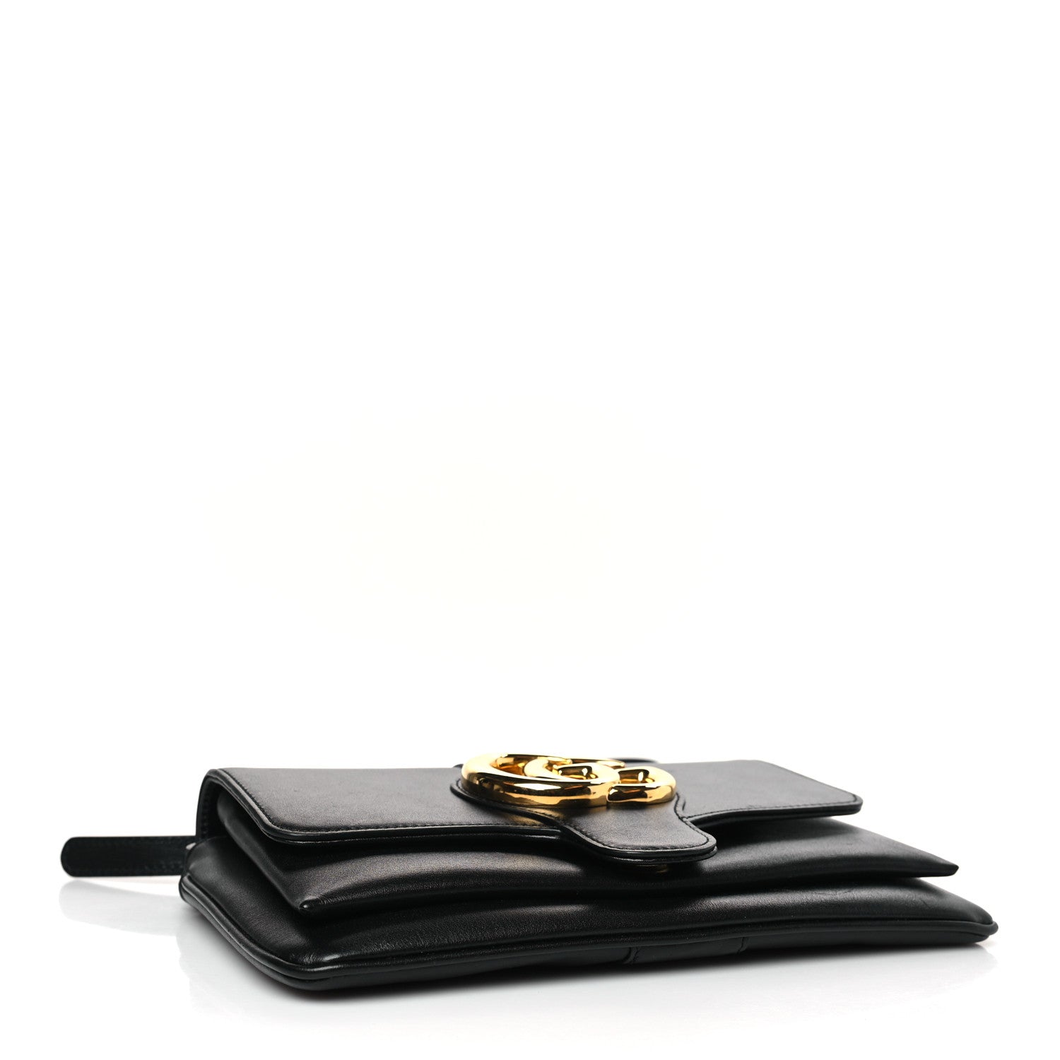 Gucci Vitello Palmellato Lux Small Arli Flap Shoulder Bag Black 4 of 9
