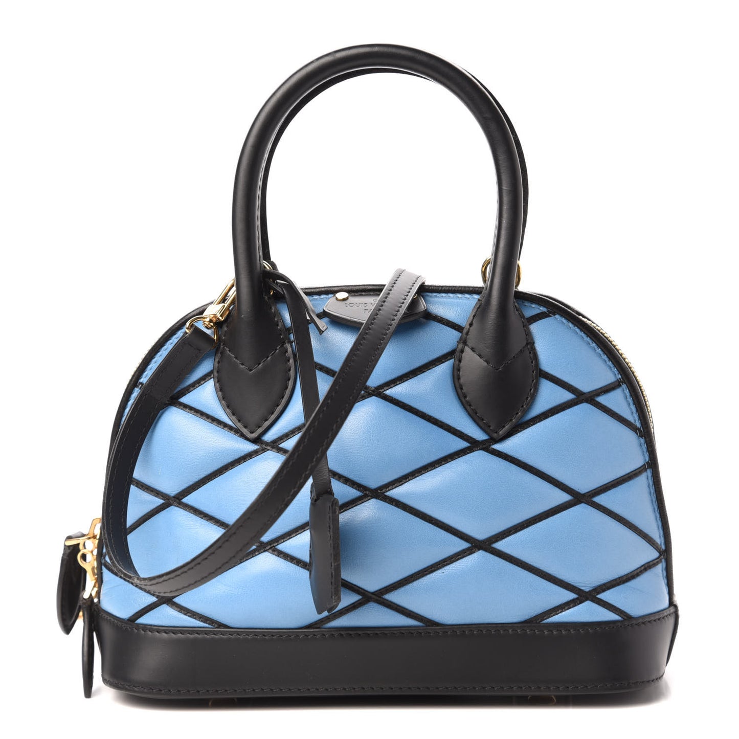 Lambskin Malletage Alma BB Bleuet