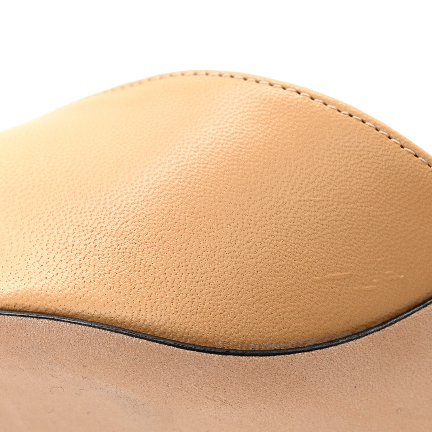 Chanel Goatskin Grosgrain Cap Toe CC Slingback Pumps 41 Beige Black 10 of 10
